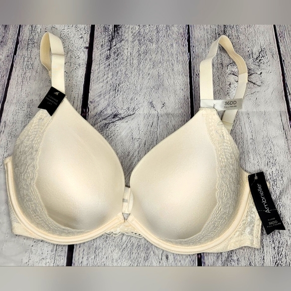Ambrielle Plunge 36DD Full Figure, push up, Padded, underwire bra, NWT - Picture 1 of 15